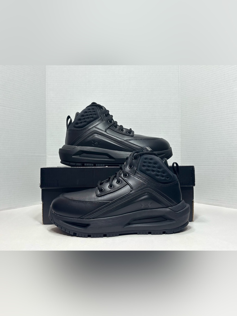 Under Armour UA 695 Black Athletic Tactical Work Boots 6005312-001 Unisex Men’s